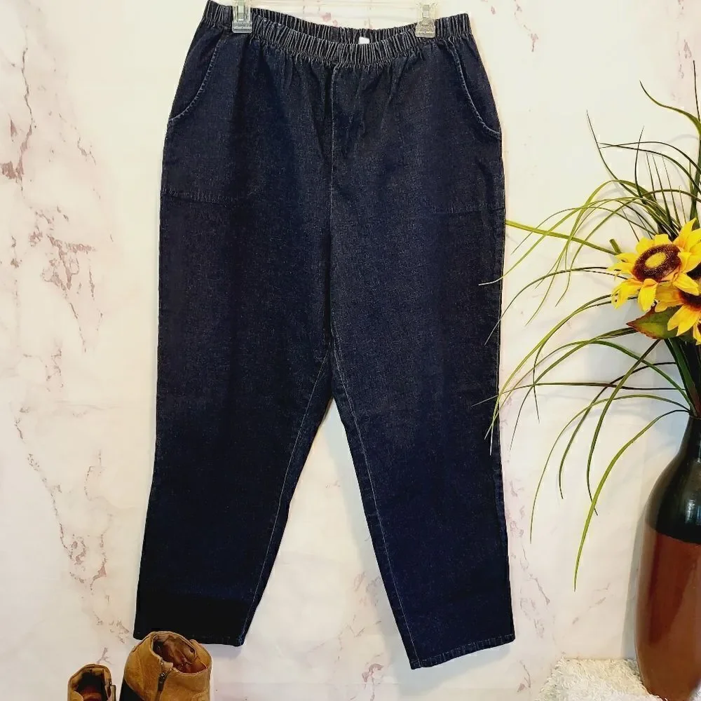 Denim & Company pull on denim jeans